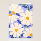 Wild Daisies - periwinkle Stationery Card Gallery Image 2