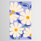 Wild Daisies - periwinkle Tablecloth Gallery Image 2