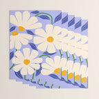Wild Daisies - periwinkle Wrapping Paper Gallery Image 3