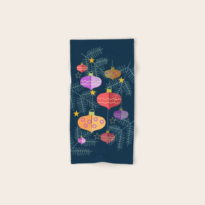 Christmas Decorations Bath Towel Gallery Image 1