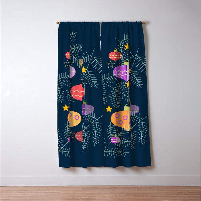 Christmas Decorations Window Curtain Gallery Image 3