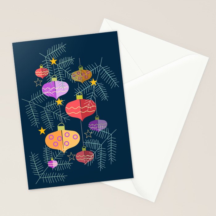 Christmas Decorations Stationery Card Gallery Image 2