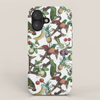 Tropical Vintage Floral and Fauna iPhone Case Gallery Image 1