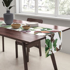 Tropical Vintage Floral and Fauna Table Runner Gallery Image 2