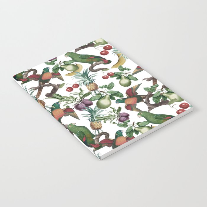 Tropical Vintage Floral and Fauna Notebook Gallery Image 1