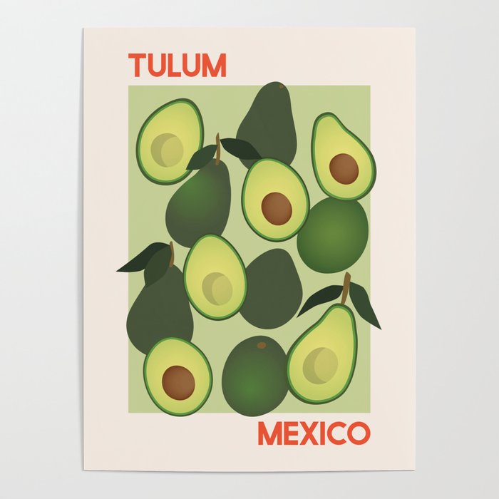 Fruit Market Tulum Mexico Avocados Poster Gallery Image 4