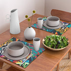 The Tigress, Fearless Wild Animal Tropical Jungle, Multicolor Cat Confidence Peaceful Calm Bohemian Eclectic Placemat Gallery Image 2