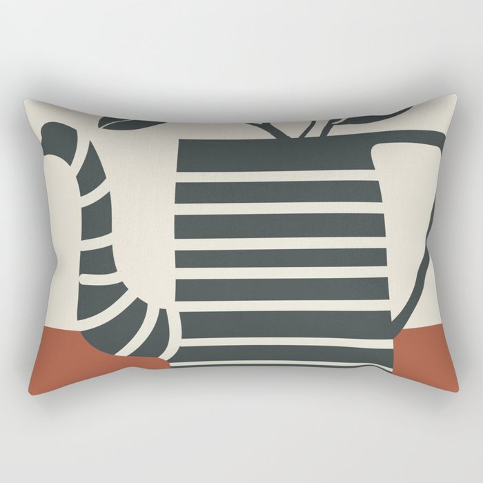 Teapot Garden 9 Rectangular Pillow Gallery Image 1