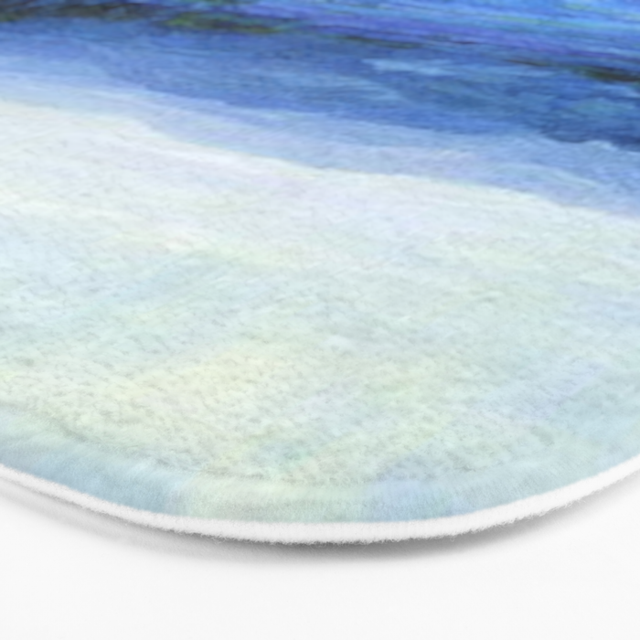 Bluebonnet Panoramic Landscape in Twilight painting by Robert Julian Onderdonk Bath Mat Gallery Image 3