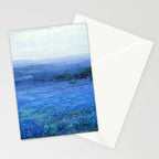 Bluebonnet Panoramic Landscape in Twilight painting by Robert Julian Onderdonk Stationery Card Gallery Image 2