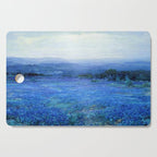 Bluebonnet Panoramic Landscape in Twilight painting by Robert Julian Onderdonk Cutting Board Gallery Image 1