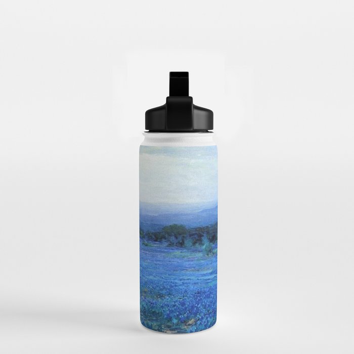 Bluebonnet Panoramic Landscape in Twilight painting by Robert Julian Onderdonk Water Bottle Gallery Image 2