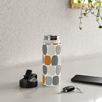 Wonky Ovals in Orange Water Bottle Gallery Image 4