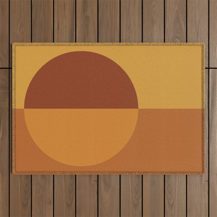 Color Block Abstract VIII Outdoor Rug Gallery Image 1