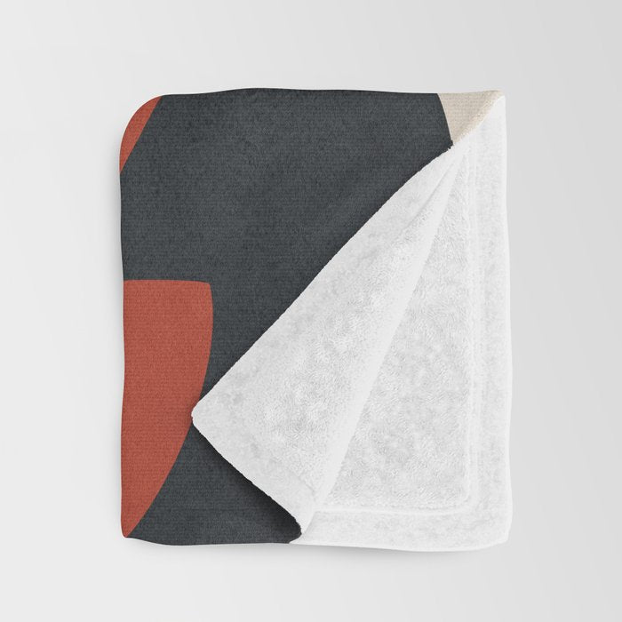 Modern Abstract Minimal Shapes Branches Art 6 Throw Blanket Gallery Image 3
