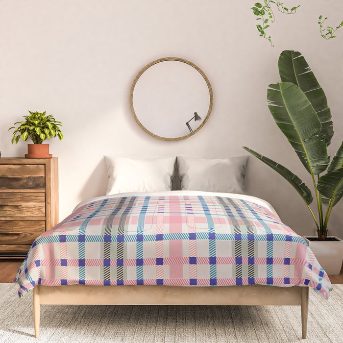 Vibrant Plaid Fusion B Comforter Gallery Image 3