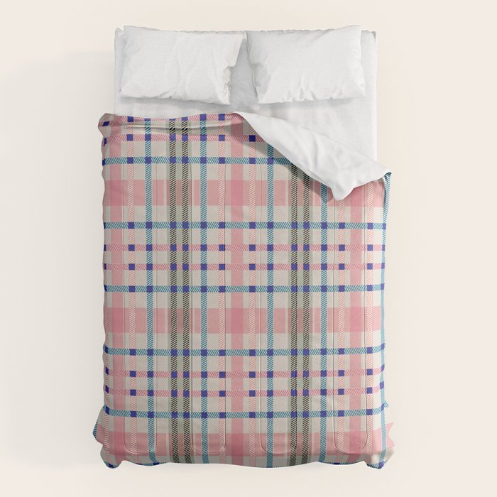 Vibrant Plaid Fusion B Comforter Gallery Image 6