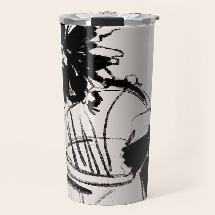 Flowers in The Vase 4 Travel Mug Gallery Image 1