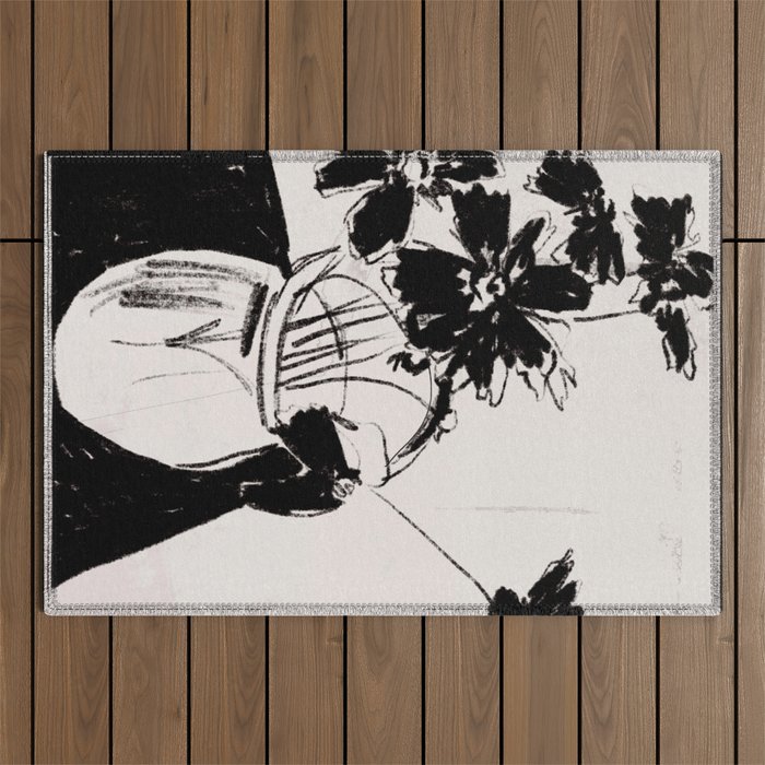 Flowers in The Vase 4 Outdoor Rug Gallery Image 1