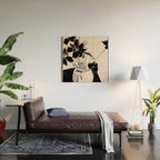 Flowers in The Vase 4 Wood Wall Art Gallery Image 2