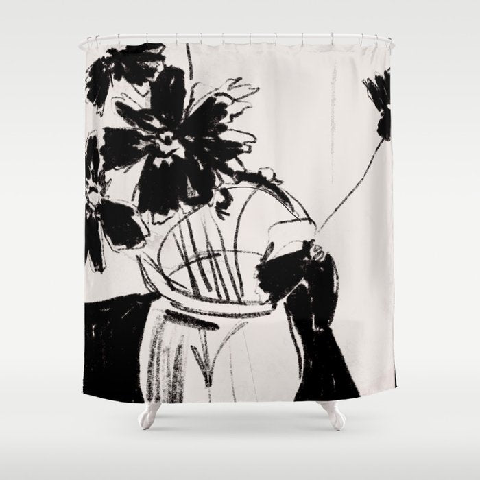 Flowers in The Vase 4 Shower Curtain Gallery Image 1