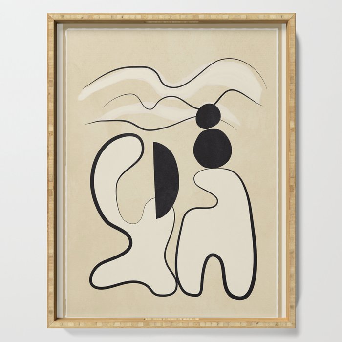 Minimal Abstraction 8 Serving Tray Gallery Image 1