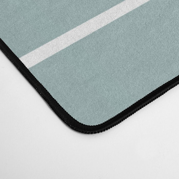 Ombre Arch XVII Natural Teal Gradient Modern Geometric Lines Desk Mat Gallery Image 4