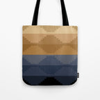 Geometric Aztec Pyramid Pattern X Tote Bag Gallery Image 1