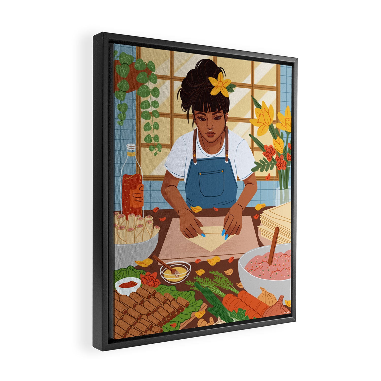 Lumpia Framed Canvas Print Gallery Image 2