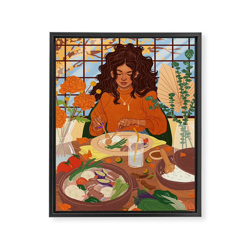 Sinigang Framed Canvas Print