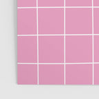 Hand Drawn Grid Hot Pink Poster Gallery Image 3