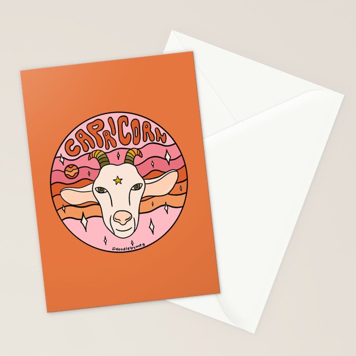 Capricorn Stationery Card Gallery Image 2