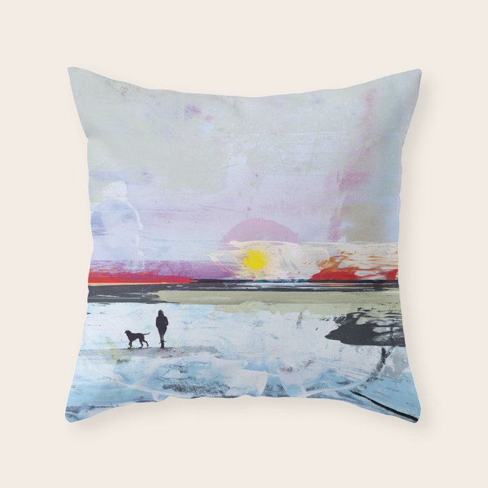 Beach Walk Throw Pillow Gallery Image 6