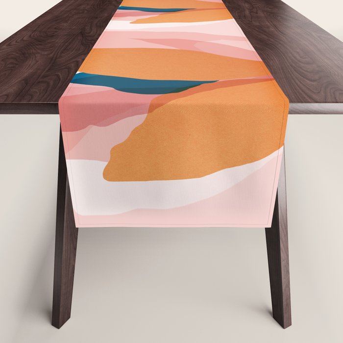 Abstraction_Floral_Blossom Table Runner Gallery Image 1