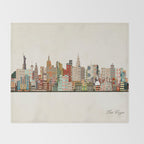 las vegas skyline Throw Blanket Gallery Image 2