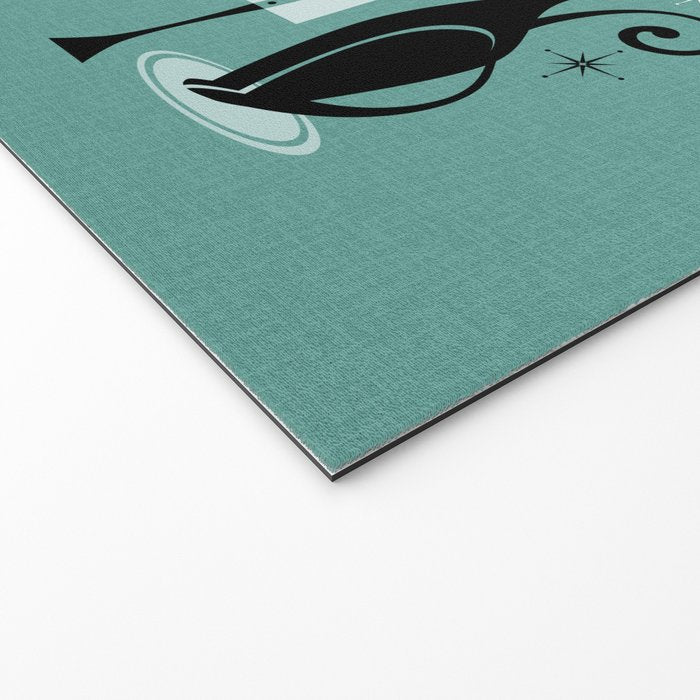 Mid Century Meow Atomic Kitty Christmas ©studioxtine Welcome Mat Gallery Image 2