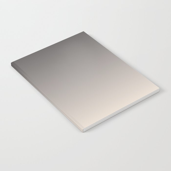 Smooth Charcoal Minimalist Ombré Gradient Abstract Notebook Gallery Image 1