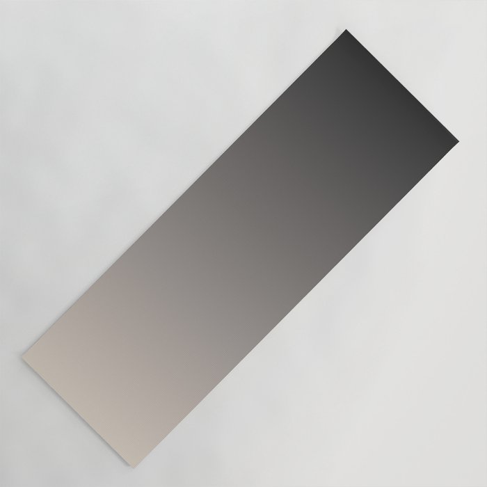 Smooth Charcoal Minimalist Ombré Gradient Abstract Yoga Mat Gallery Image 1