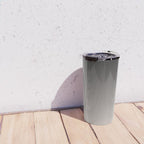 Smooth Charcoal Minimalist Ombré Gradient Abstract Travel Mug Gallery Image 4