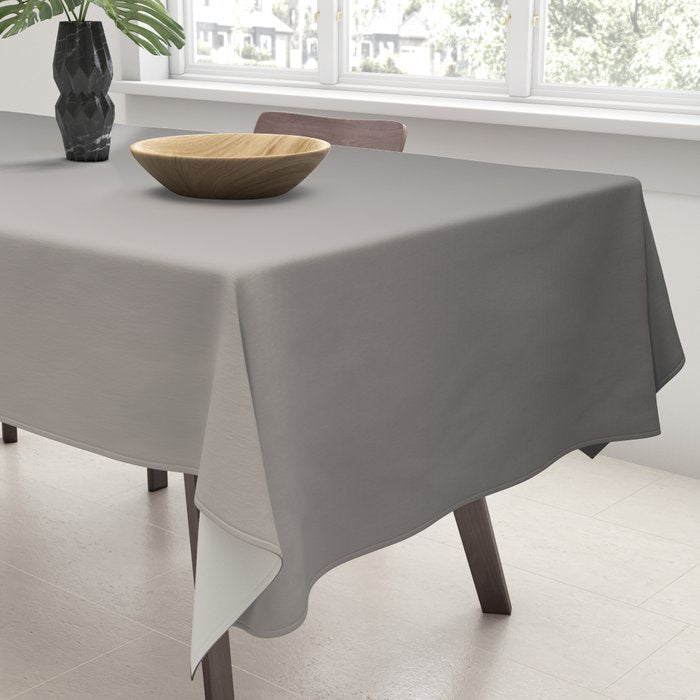 Smooth Charcoal Minimalist Ombré Gradient Abstract Tablecloth Gallery Image 3
