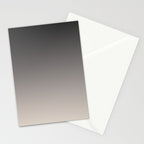 Smooth Charcoal Minimalist Ombré Gradient Abstract Stationery Card Gallery Image 2