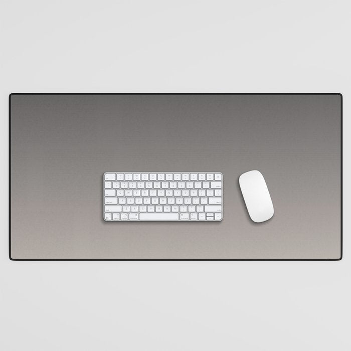 Smooth Charcoal Minimalist Ombré Gradient Abstract Desk Mat Gallery Image 1