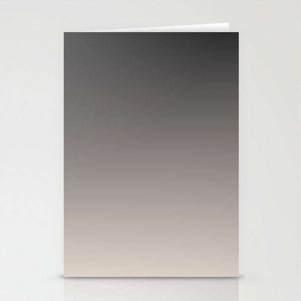Smooth Charcoal Minimalist Ombré Gradient Abstract Stationery Card Gallery Image 2