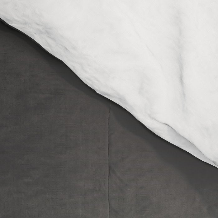Smooth Charcoal Minimalist Ombré Gradient Abstract Comforter Gallery Image 4