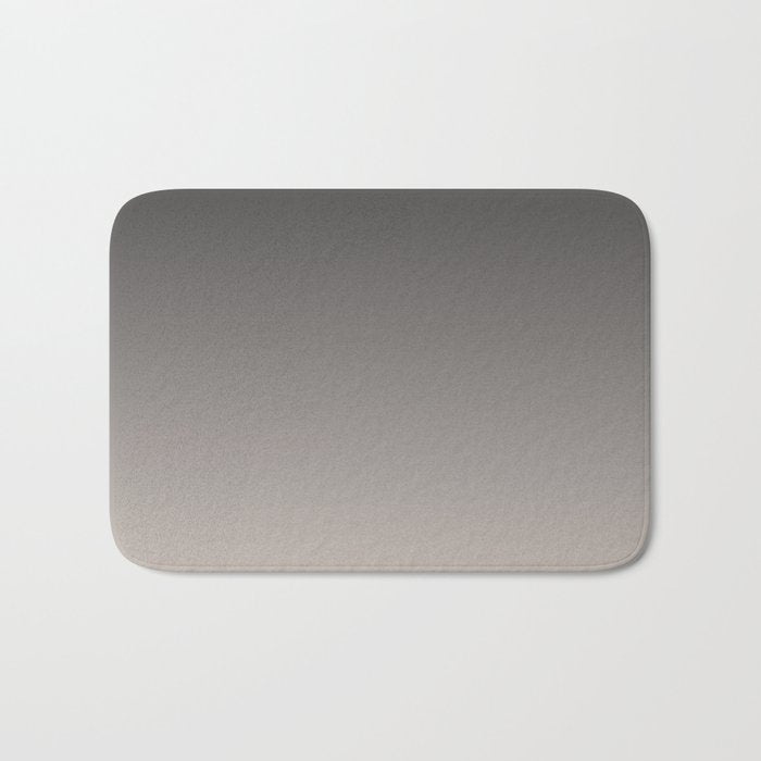 Smooth Charcoal Minimalist Ombré Gradient Abstract Bath Mat Gallery Image 1