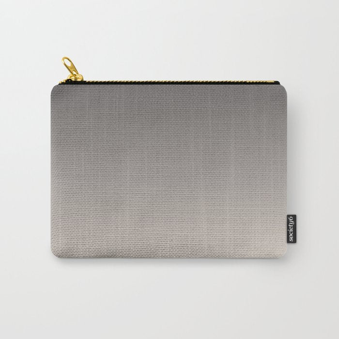 Smooth Charcoal Minimalist Ombré Gradient Abstract Carry All Pouch Gallery Image 1
