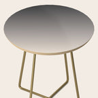 Smooth Charcoal Minimalist Ombré Gradient Abstract Side Table Gallery Image 2