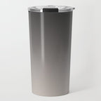 Smooth Charcoal Minimalist Ombré Gradient Abstract Travel Mug Gallery Image 1
