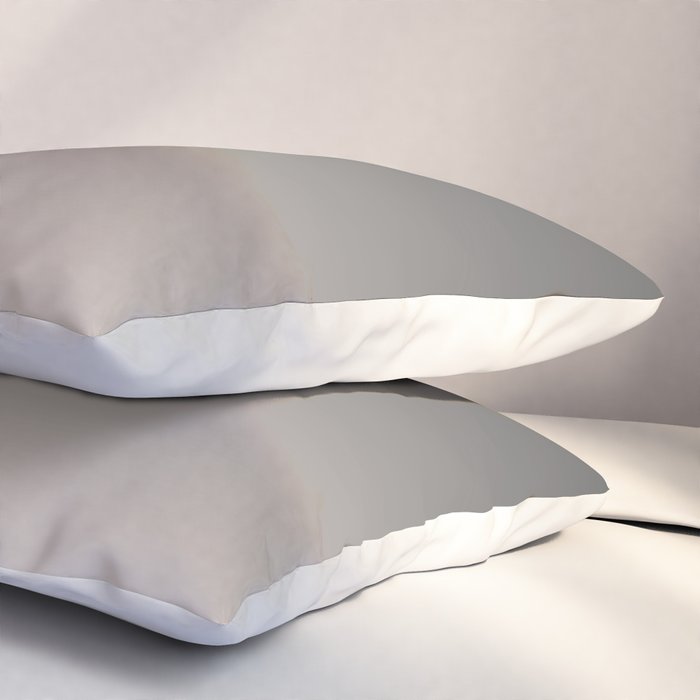 Smooth Charcoal Minimalist Ombré Gradient Abstract Pillow Sham Gallery Image 3