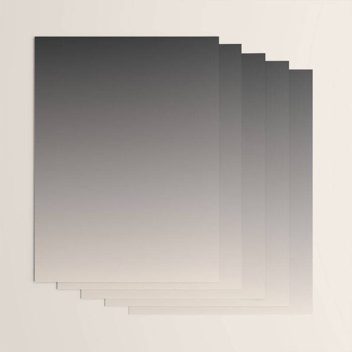 Smooth Charcoal Minimalist Ombré Gradient Abstract Wrapping Paper Gallery Image 3